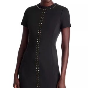 MICHAEL Michael Kors Black Dress with Gold Studs